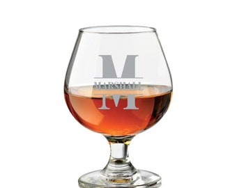 Verre de brandy gravé personnalisé personnalisé, Brandy Snifter – Ensemble de 2 cadeaux personnalisés pour lui, pour elle, pour femme, pour mari, cadeau de Noël