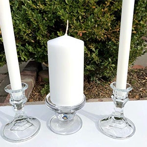 Unity Candle Set for Weddings - Set of 3