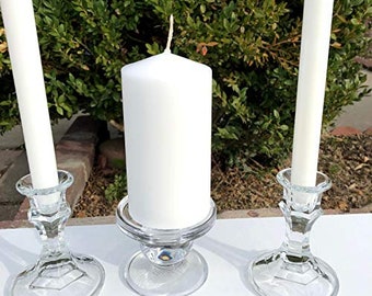 Unity Candle Set for Weddings - Set of 3