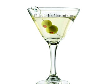 Personalized  9.25 oz. Martini Glass