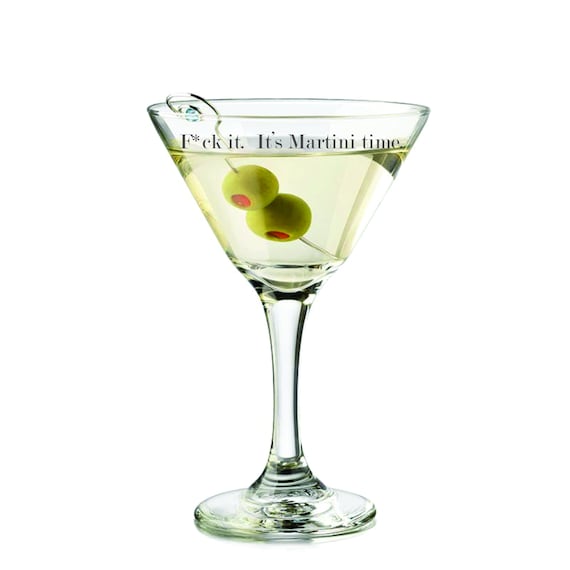 Personalized  9.25 oz. Martini Glass