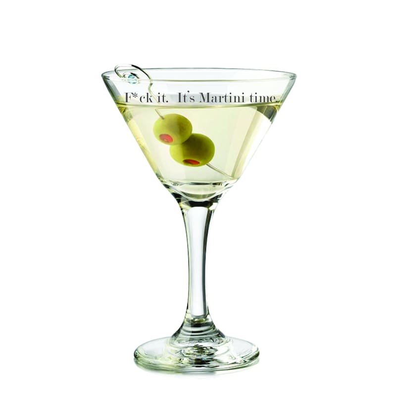 Personalized 9.25 oz. Martini Glass Bild 1