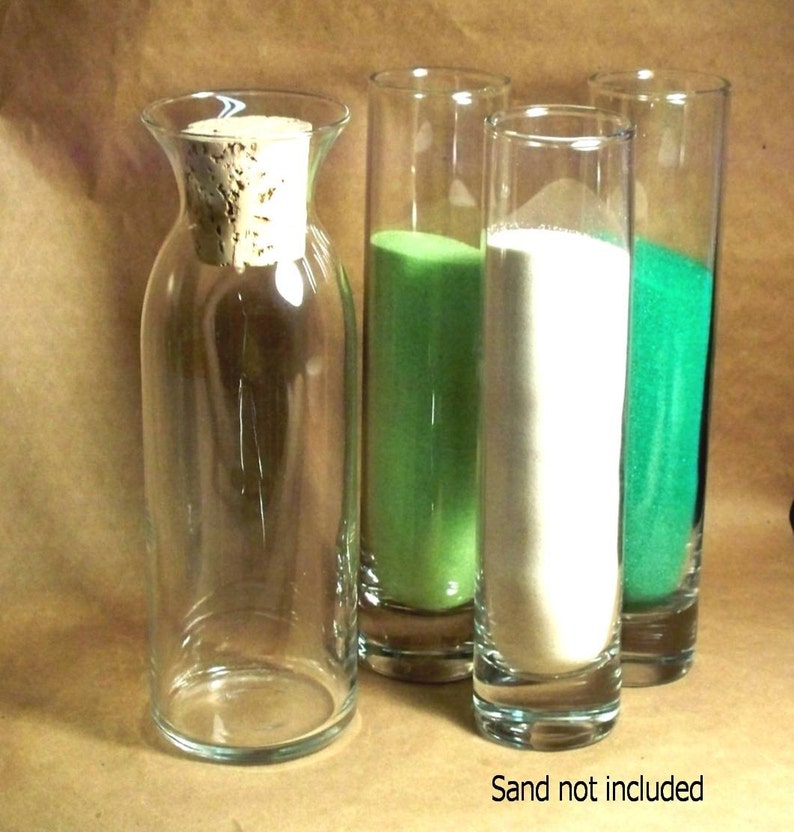 Personalized Unity Sand Ceremony Set with 3 pouring vases and Etsy