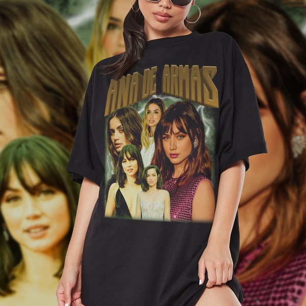 Retro Ana De Armas Shirt-Ana De Armas Tshirt,Ana De Armas T-shirt,Ana De Armas T shirt,Ana De Armas Merch,Ana De Armas Tee,Ana De Armas Gift