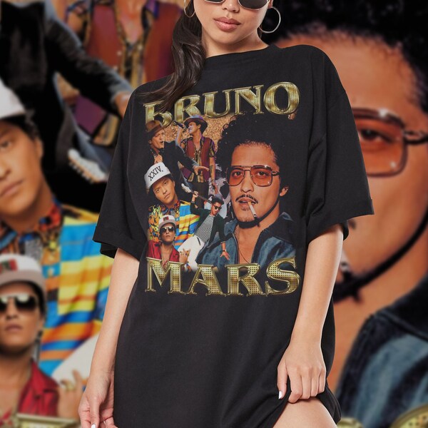 Vintage Bruno Mars 90s Shirt, Bruno Mars Bootleg Tee, Retro Bruno Mars Shirt For Fan, Bruno Mars Unisex Y2k Clothing, Bruno Mars Gift