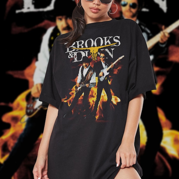 BROOKS & DUNN Graphic Tee, country band, Reboot Tour 2024, Concert Tee, boot scootin boogie, brooks and dunn, country music tee