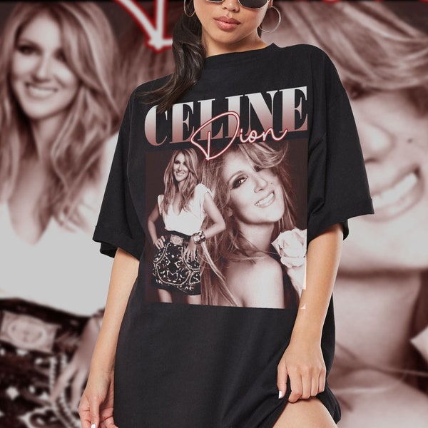Celine Dion Retro shirt, Celine Dion My Heart will Go On Vintage print T-Shirt, Celine Dion Clothing, Celine Dion Crewneck Sweatshirt