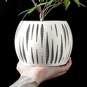 Geteilt Übertopf Pflanzgefäß Blumentopf Sukkulenten Kaktus Pflanztopf | 30 Farben | PETG & Matte PLA | Trendkern3D Geschenk Zimmerpflanze