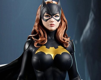 Stealth Hero Girl STL 3D Print Figurine | Night Vigilante STL Model 3D Print Figurine | Anime STL File 3D Print Figurine