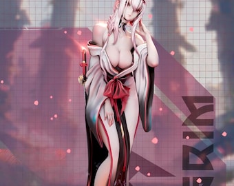 Scarlet Assassin STL | Crimson Blade Woman 3D Print Figurine STL | Red Phantom Lady STL Model for 3D Print Figurine | Femme Fatale Stl 3D