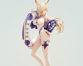 Chibi Dragon Girl Figurine | Anime Style 3D Print STL (Digital Download)