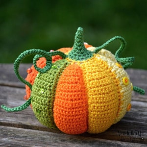 Crochet pattern Patchwork pumpkin / VendulkaM / Autumn / Fall decoration / Amigurumi / Digital tutorial / pdf image 2