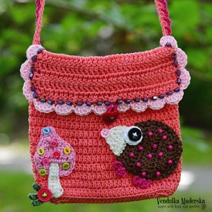 Crochet pattern - Little hedgehog purse by VendulkaM - Digital pattern DIY/PDF