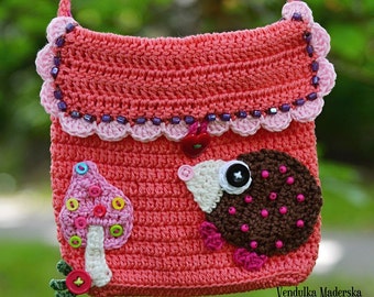 Crochet pattern - Little hedgehog purse by VendulkaM - Digital pattern DIY/PDF