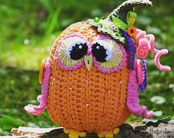 Crochet pattern - Pumpkin owl by VendulkaM - amigurumi/ crochet toy, digital pattern, DIY, pdf