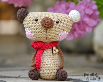 Crochet teddy bear - crochet pattern by VendulkaM, Digital / Pdf / Amigurumi pattern