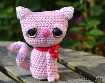 Crochet pattern - Kitty / Cat by VendulkaM - amigurumi/ crochet toy, digital pattern, DIY, pdf