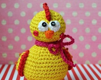 Patrón de crochet - Pollo - Decoración Oriental / Juguete de crochet / Patrón digital / Amigurumi /DIY