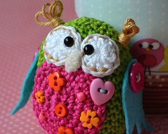 Crochet Pattern - Owl coaster
