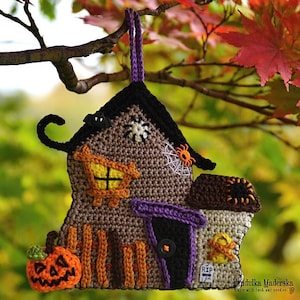 Crochet pattern - Haunted House by VendulkaM - Halloween - Autumn - Home decoration - DIY