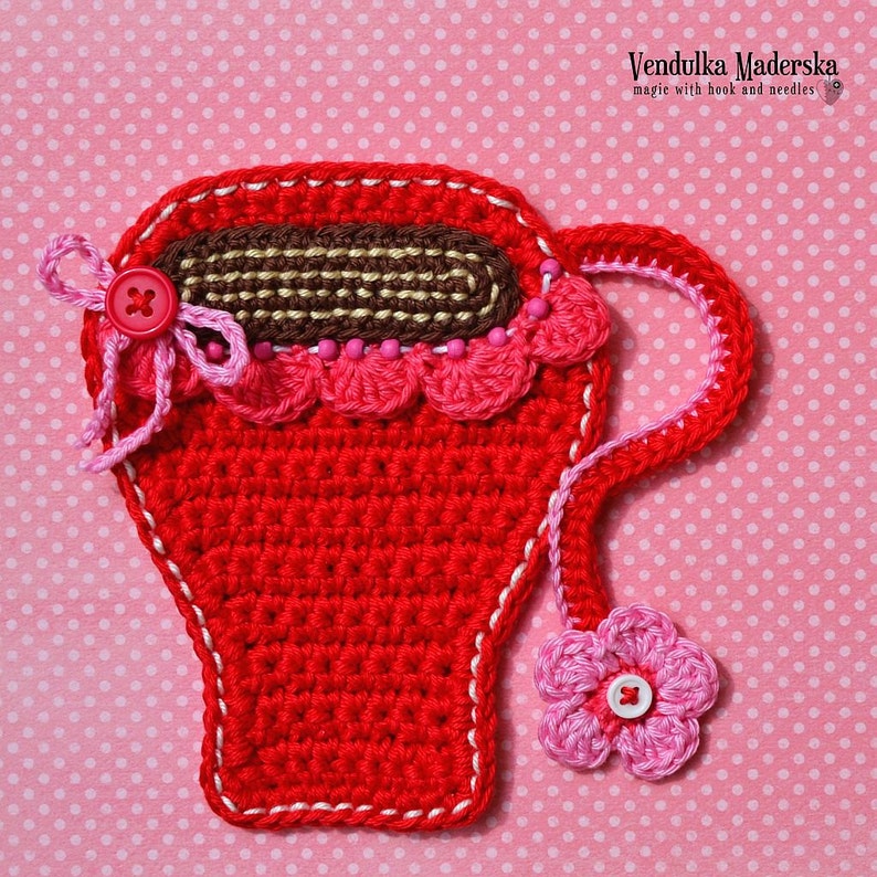 Crochet pattern Coffee mug coaster by VendulkaM / Kitche Etsy
