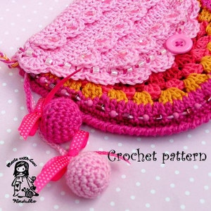 Crochet purse pattern for girls / digital crochet pattern / DIY