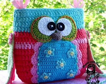 Crochet pattern - Owl purse by VendulkaM / digital pattern, DIY,Pdf