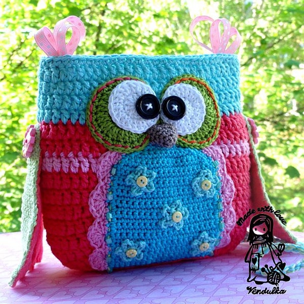 Crochet pattern - Owl purse by VendulkaM / digital pattern, DIY,Pdf