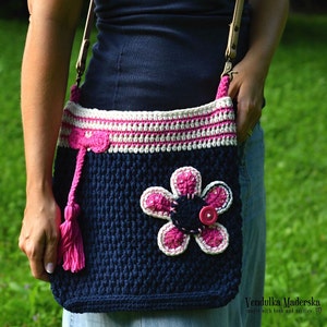 Crochet pattern Flower bag by VendulkaM crochet bag pattern, digital, DIY, pdf image 4