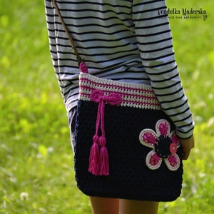 Crochet pattern Flower bag by VendulkaM crochet bag pattern, digital, DIY, pdf image 3