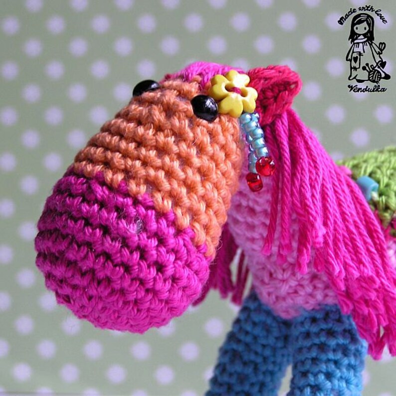 Crochet pattern by VendulkaM Christmas Rocking horse amigurumi/ toy pattern, digital, DIY, pdf image 5