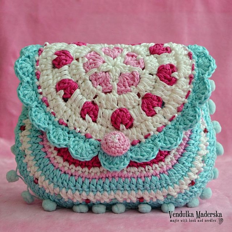 Crochet pattern Hearts purse crochet pattern / purse / Etsy