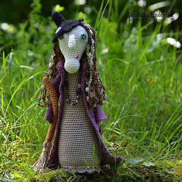 Crochet pattern - Crochet witch Ms.Lavender