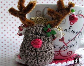 Crochet pattern - Christmas reindeer by VendulkaM/ Kitchen table / Digital pattern