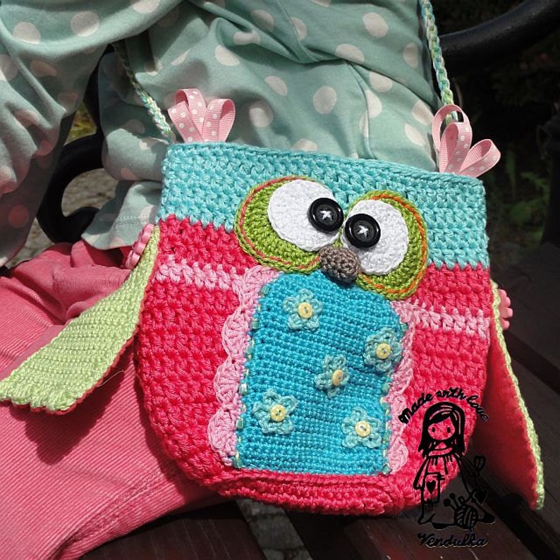 Crochet pattern Owl purse by VendulkaM / digital pattern, DIY,Pdf image 3