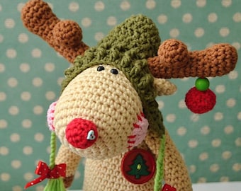 Patron au crochet - Renne de Noël par VendulkaM - amigurumi/ jouet au crochet, patron numérique, DIY, pdf