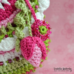 Crochet pattern Flower purse by VendulkaM, digital pattern, DIY/PDF image 3