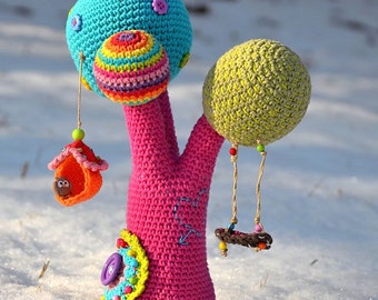 Crochet pattern - Rainbow tree - by VendulkaM, digital crochet pattern, amigurumi, DIY, pdf