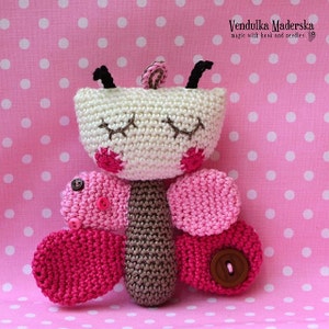 Modèle au crochet - Papillon par VendulkaM / Amigurumi / Tutoriel numérique / Pdf