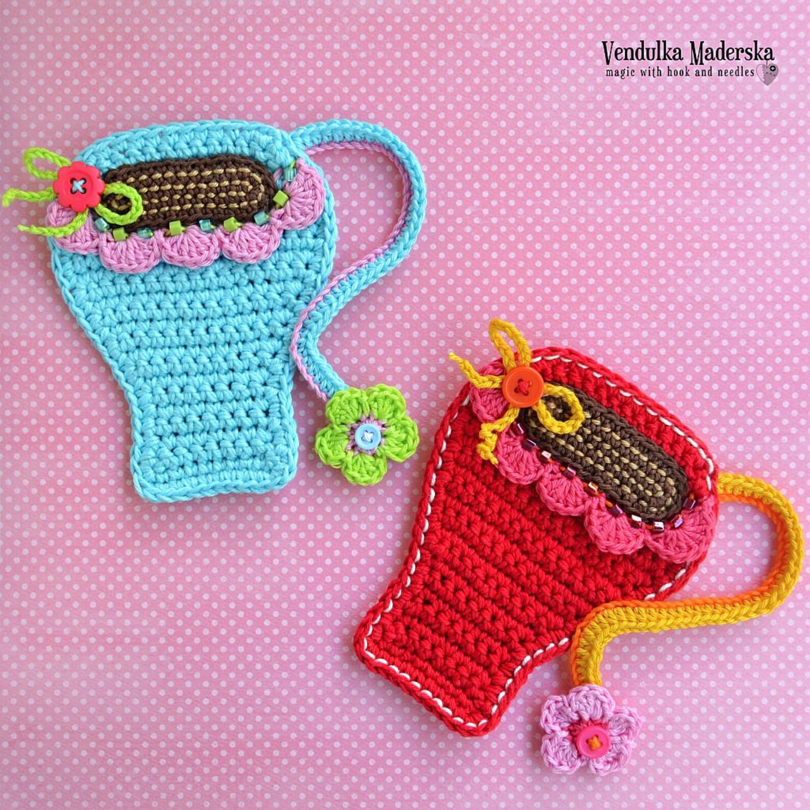 Crochet pattern Coffee mug coaster by VendulkaM / Kitche Etsy