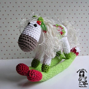 Crochet pattern by VendulkaM Christmas Rocking horse amigurumi/ toy pattern, digital, DIY, pdf image 3