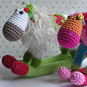 Crochet pattern by VendulkaM Christmas Rocking horse amigurumi/ toy pattern, digital, DIY, pdf image 1