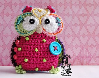 Crochet owl hanger / pendant / ornament - crochet pattern, DIY