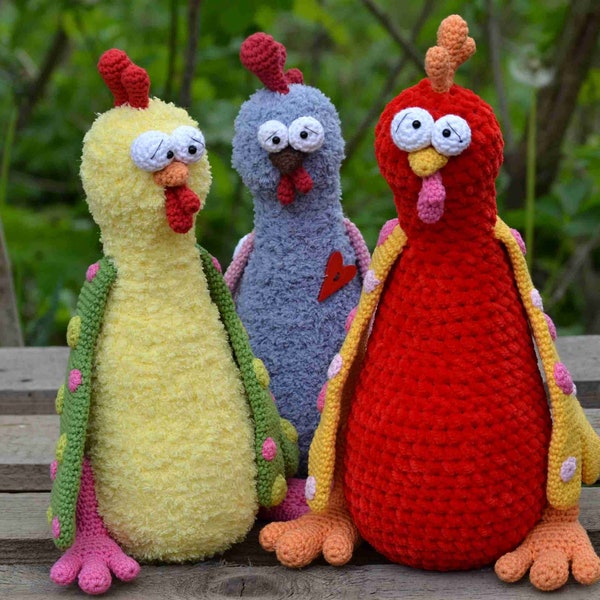 Crochet pattern - Happy Hen by VendulkaM - Easter decoration / Amigurumi/ crochet toy, digital pattern, DIY, pdf