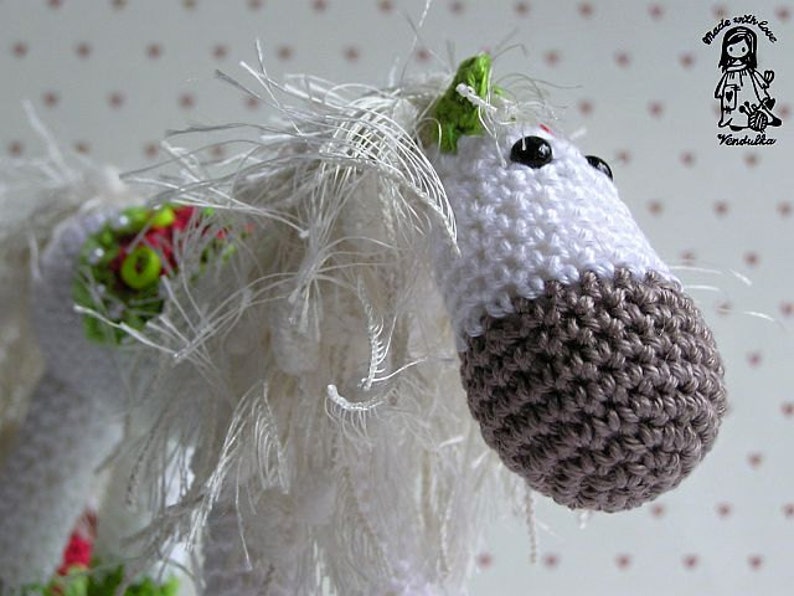 Crochet pattern by VendulkaM Christmas Rocking horse amigurumi/ toy pattern, digital, DIY, pdf image 2