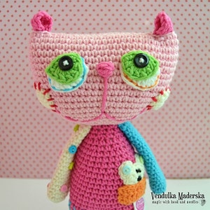 Crochet Pattern - Cat Lisa by VendulkaM /amigurumi, toy digital pattern/DIY