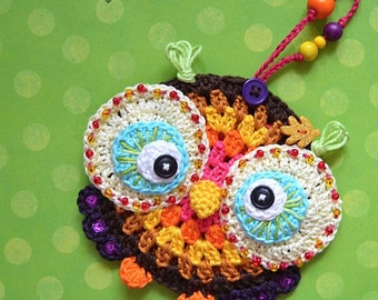 Crochet pattern - Owl ornament by VendulkaM/ Autumn decoration / Digital tutorial / pdf