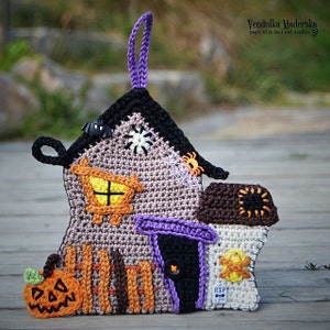 Crochet pattern Haunted House by VendulkaM Halloween Autumn Home decoration DIY image 3