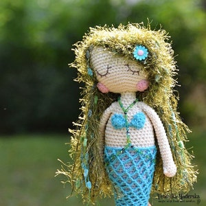 Wzór na szydełku - Syrenka Francesca by VendulkaM - amigurumi/zabawka na szydełku, wzór cyfrowy, DIY, pdf