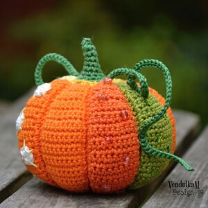 Crochet pattern Patchwork pumpkin / VendulkaM / Autumn / Fall decoration / Amigurumi / Digital tutorial / pdf image 5